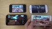 Samsung Galaxy A3 vs  Moto G 2014 vs  iPhone 4S vs  Galaxy Ace 4   GTA San Andreas Gameplay