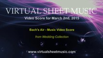 Johann Sebastian Bach's Air for Guitar and Violin - Sheet Music Video Score