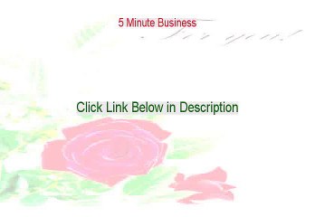 5 Minute Business PDF [Get It Now 2015]