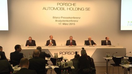 Automobil Holding Porsche SE Jahresbilanzpressekonferenz 2015
