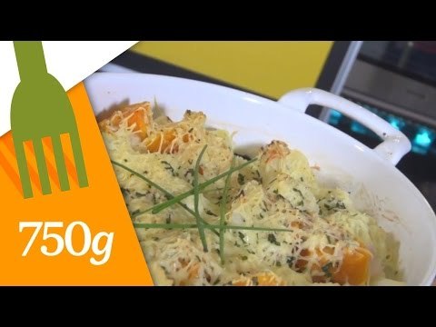 Recette de Gratin de chou-fleur et butternut - 750 Grammes