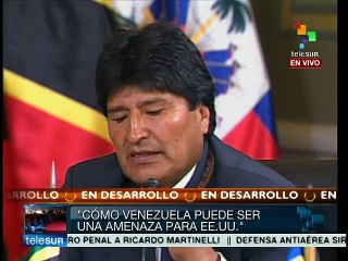 Morales: EEUU se siente amenazado por nuestros procesos de liberación