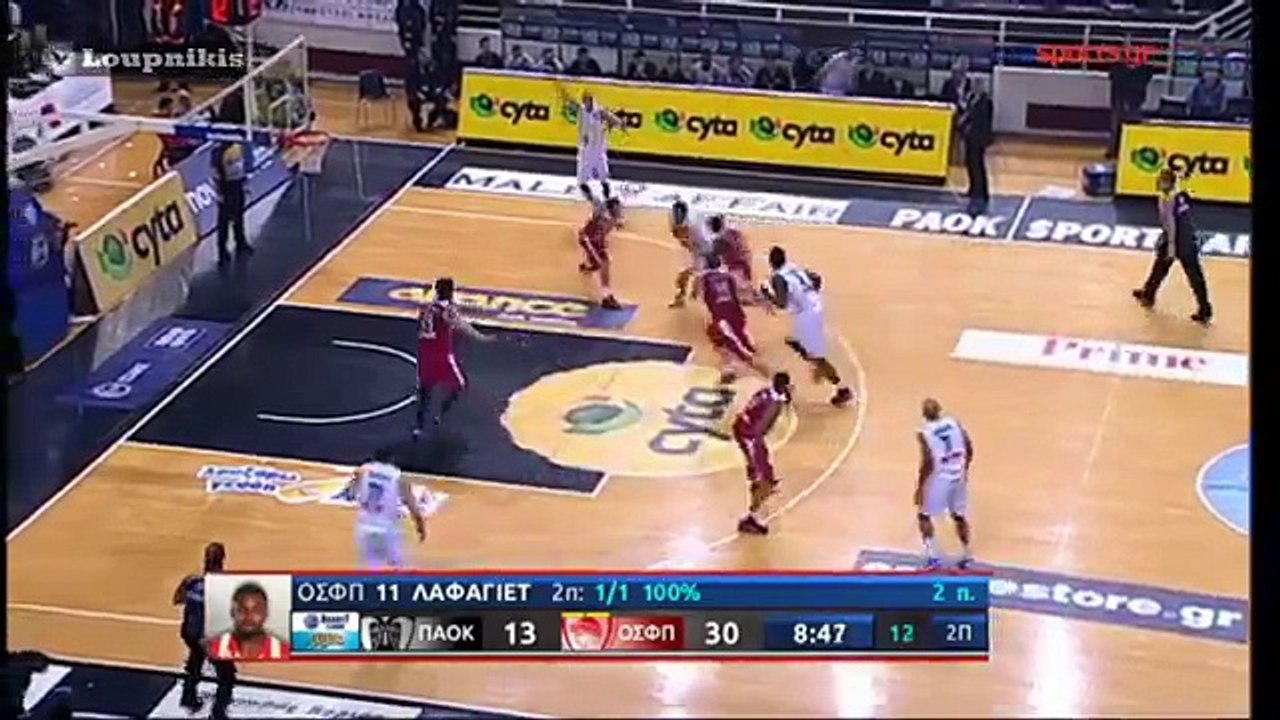 ΠΑΟΚ  vs  Ολυμπιακός 72-88 Basket League 20η αγ. {16_6_2015}‬ - HD