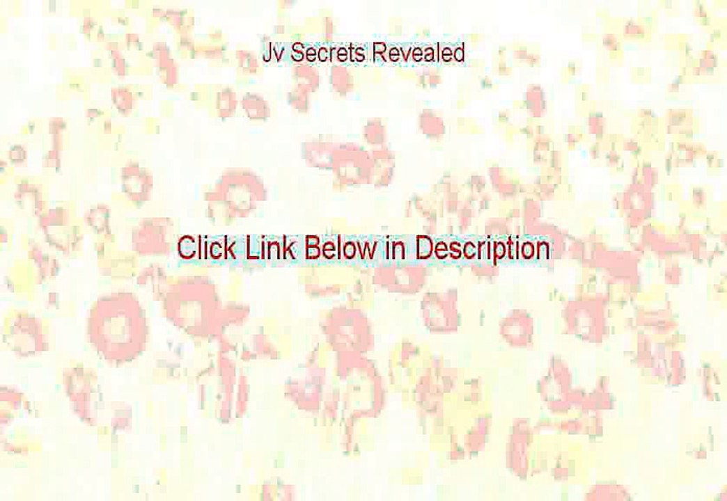 Jv Secrets Revealed Review (Legit Review 2015)