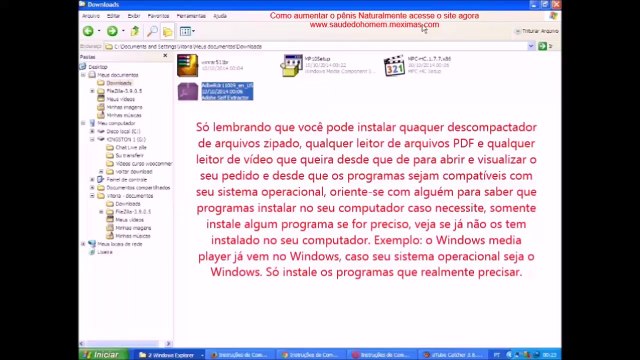 Como instalar os programas que ensinei a baixar
