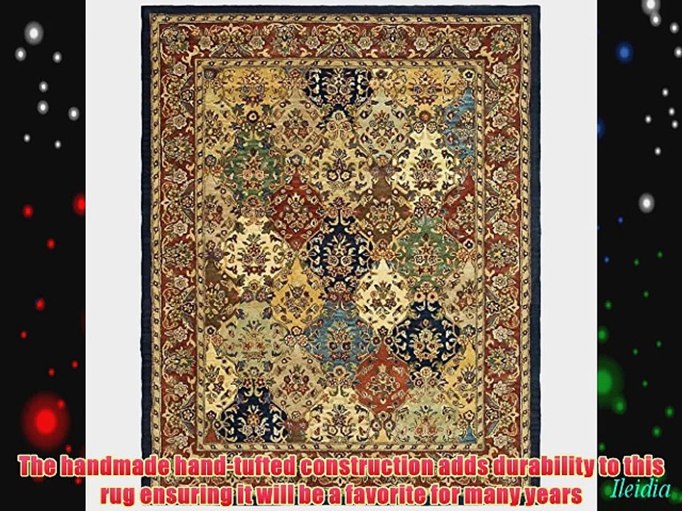 Safavieh Heritage Collection HG911A Handmade Hand-Spun Wool Area Rug 8-Feet by 10-Feet Multicolor