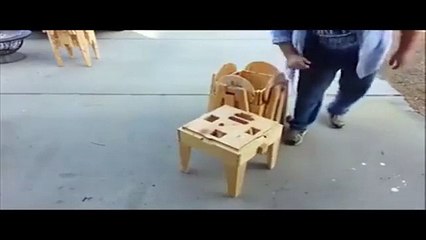 Space saving outdoor furniture