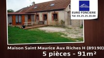 A vendre - Saint Maurice Aux Riches H (89190) - 5 pièces - 91m²