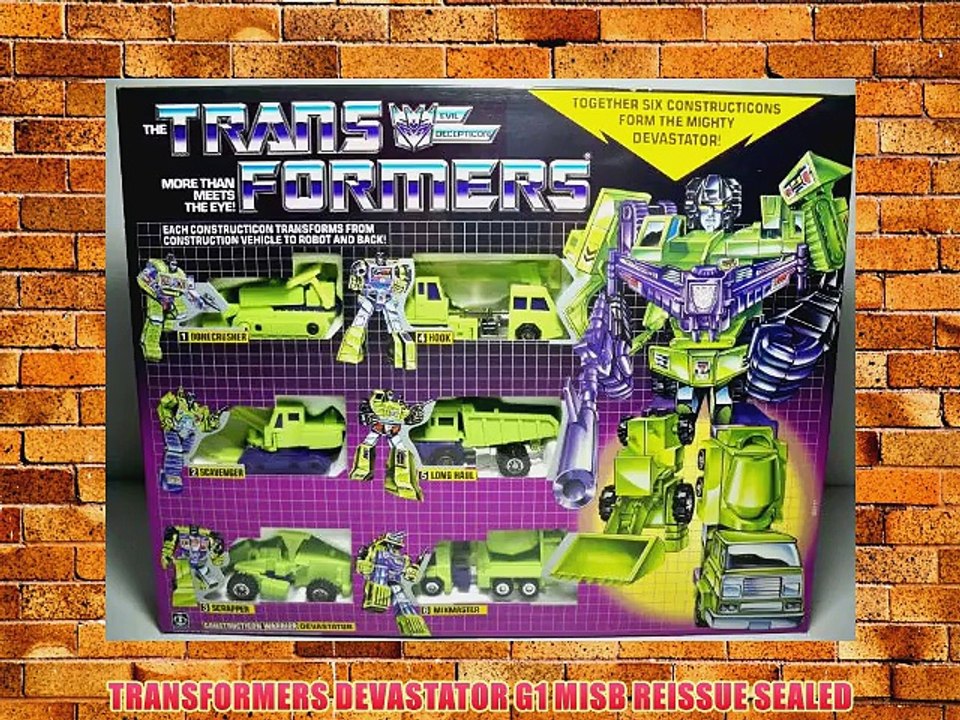 TRANSFORMERS DEVASTATOR G1 MISB REISSUE SEALED