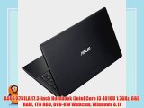 ASUS X751LA 17.3-inch Notebook (Intel Core i3 4010U 1.7GHz 6GB RAM 1TB HDD DVD-RW Webcam Windows