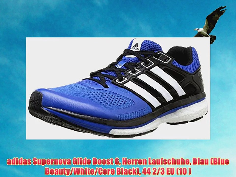 adidas Supernova Glide Boost 6 Herren Laufschuhe Blau (Blue  Beauty/White/Core Black) 44 2/3 - video Dailymotion