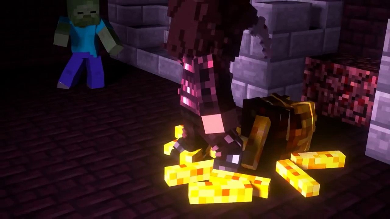 The Herobrine    A Minecraft Parody of Eminem & Rihanna's Monster Music Video