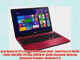 Acer Aspire E5-571 15.6-inch Notebook (Red) - (Intel Core i3-4030U 1.9GHz 8GB RAM 1TB HDD DVDSM
