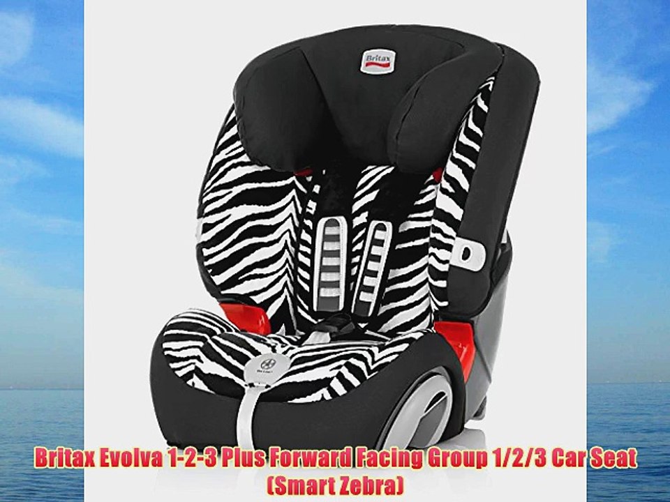 Britax Evolva 1-2-3 Plus Forward Facing Group 1/2/3 Car Seat (Smart Zebra)
