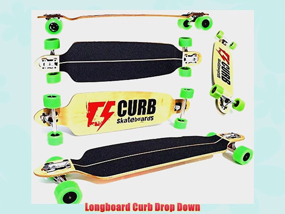 Longboard curb drop down