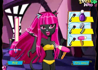 Monster High Catty Noir Hairstyles Video Walkthrough