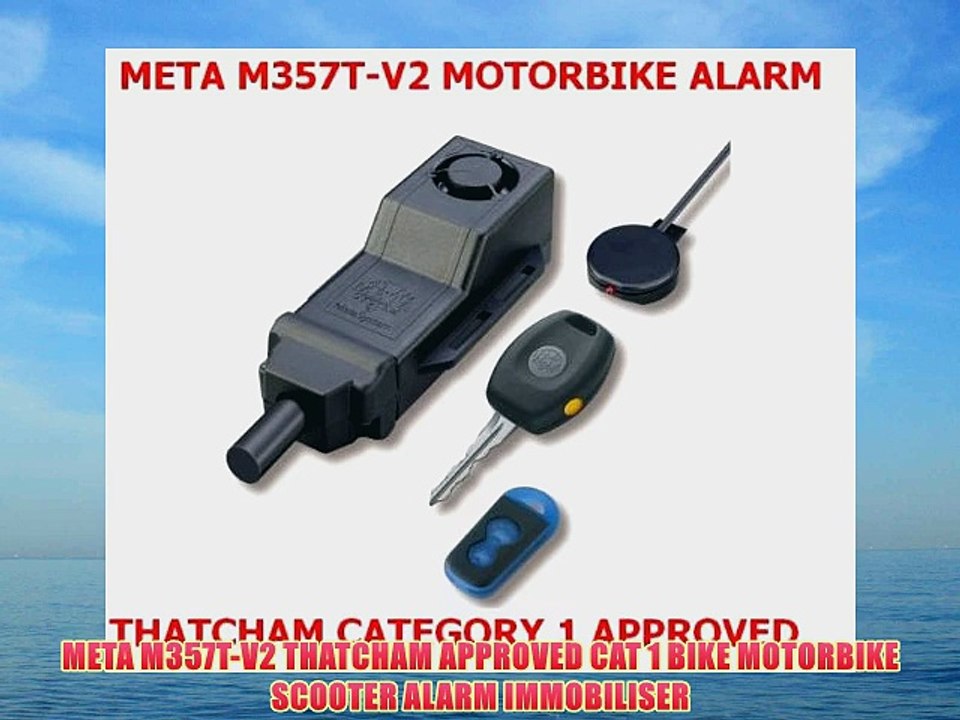 META M357T-V2 THATCHAM APPROVED CAT 1 BIKE MOTORBIKE SCOOTER ALARM ...