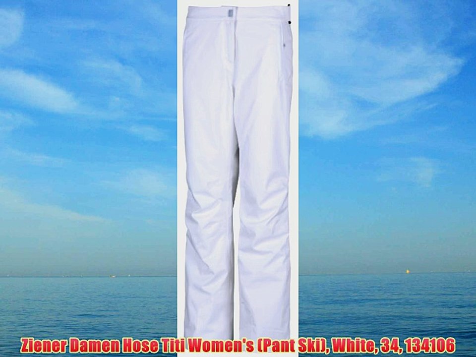 Ziener Damen Hose Titi Women's (Pant Ski) White 34 134106
