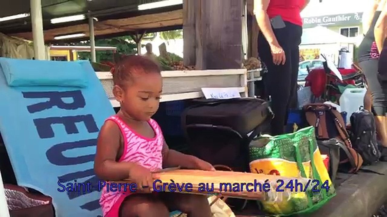 Saint-Pierre - Grève illimitée au marché 24h-24