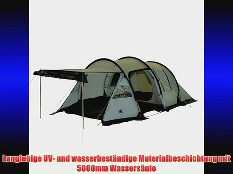 10T Felton 3 - Funktionelles 3-Personen Apsiden Tunnel-Zelt mit Vorraum Sonnendach WS=5000mm