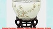 Oriental Furniture Japanese Chinese Asian Ceramics 16-Inch Ming Lacquer Porcelain Fishbowl