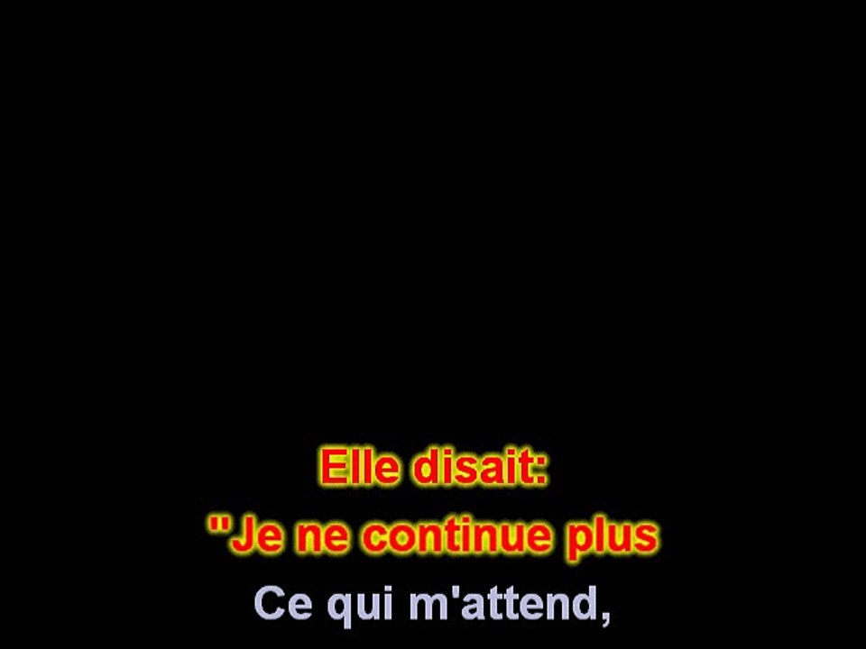 KARAOKE FRANCIS CABREL - C'était l'hiver