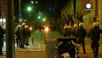 Protesta anarquista en Atenas contra la prisión de máxima seguridad de Agia