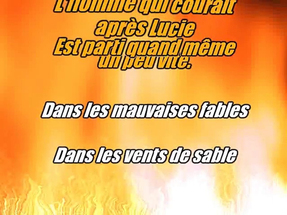 KARAOKE FRANCIS CABREL - Dormir debout