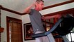 Hilarious Dad dancing on treadmill on Maroon 5 'Moves like Jagger' song