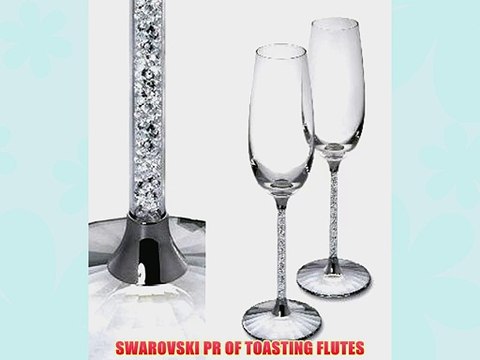 SWAROVSKI PR OF TOASTING FLUTES
