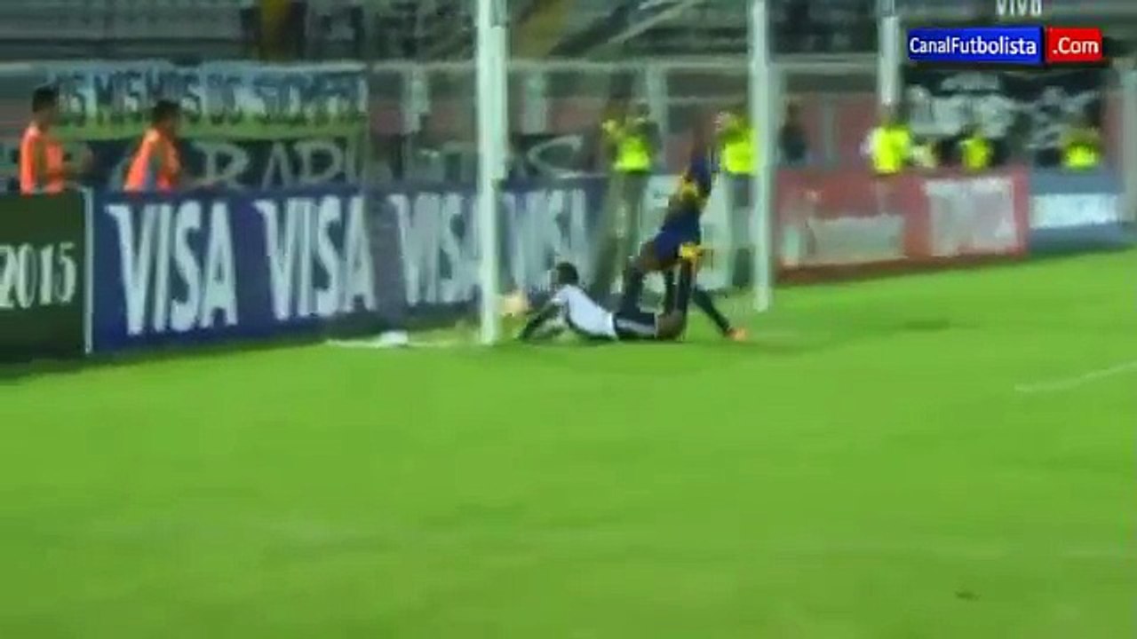 Zamora 1-5 Boca Juniors Resumen Goles Copa Libertadores - 17-03-2015‬ - HD