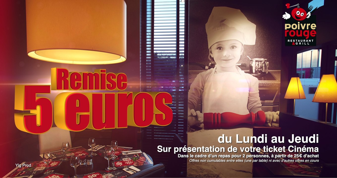 Poivre Rouge - Restaurant à Vannes -  Cinéville de Vannes - Carton