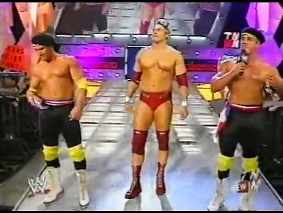 La Rèsistance & Chris Nowinski vs. Test & Scott Steiner & Goldust w/Stacy Keibler
