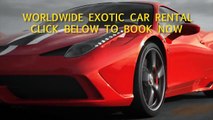 Exotic Car Rental - Rent Exotic Cars WORLDWIDE - Book Online