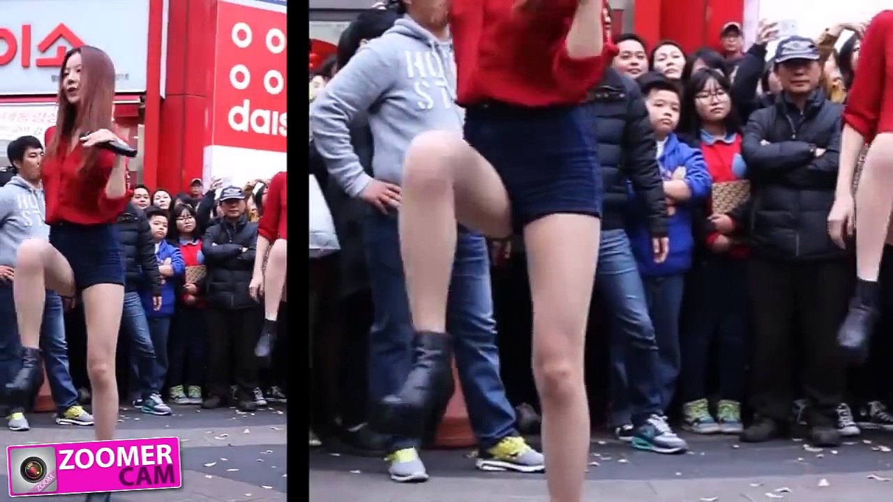 EXID 정화(Heo Sol Ji) fancam zoom onstreet