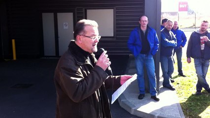 Discours de la CGT par notre DS lors de l'arrêt de travail du jeudi 12 mars