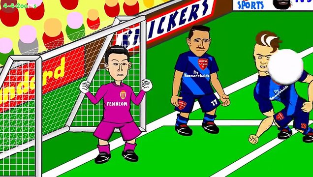 MONACO vs ARSENAL -are you GQ in disguise-(2-0 Champions League 2015 Giroud Ramsey Highlights Goals)‬ - HD