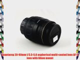 Quantaray 28-90mm f/3.5-5.6 aspherical multi-coated lens AF-D lens with Nikon mount