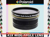 Polaroid Studio Series .43x High Definition Wide Angle Lens With Macro Attachment Includes