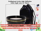 Professional 0.43x High Definition Wide Angle Lens w/ Macro Attachment for High Speed Digital