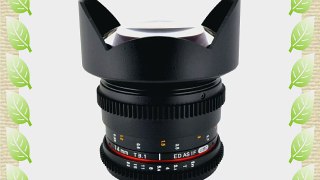 Rokinon Cine CV14M-C 14mm T3.1 Cine Wide Angle Lens for Canon with De-Clicked Aperture and