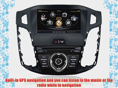 Koolertron For 2012 Ford Focus 8 Inch DVD Player w/ GPS Navigation Sat Nav /PIP /Bluetooth