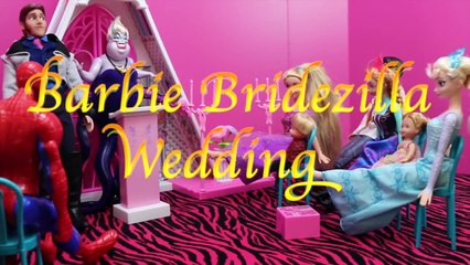 Download Video: Barbie WEDDING to Frozen Disney Hans Elsa Anna Kids Vintage Wedding Chapel DisneyCarToys