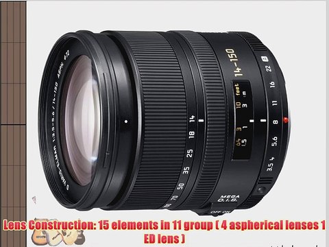 Panasonic LEICA D VARIO-ELMAR 14-150mm/F3.5-5.6 ASPH./MEGA O.I.S. Lens | L-RS014150 (Japanese