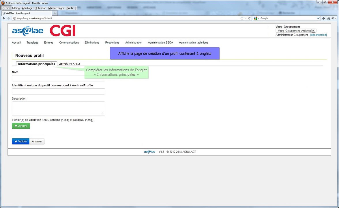 Ajouter un profil