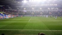 Reading FC vs Bradford City streaker make jumps