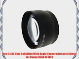 New 0.43x High Definition Wide Angle Conversion Lens (43mm) For Canon VIXIA HF M50