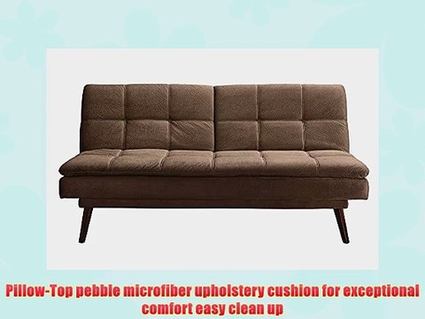 DHP The Bex Futon Tufted Pillowtop Sleeper Sofa Faux Leather