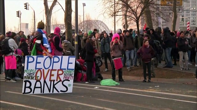 Incidents en marge de l'inauguration du nouveau siège de la BCE