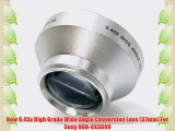 New 0.45x High Grade Wide Angle Conversion Lens (37mm) For Sony HDR-CX360V